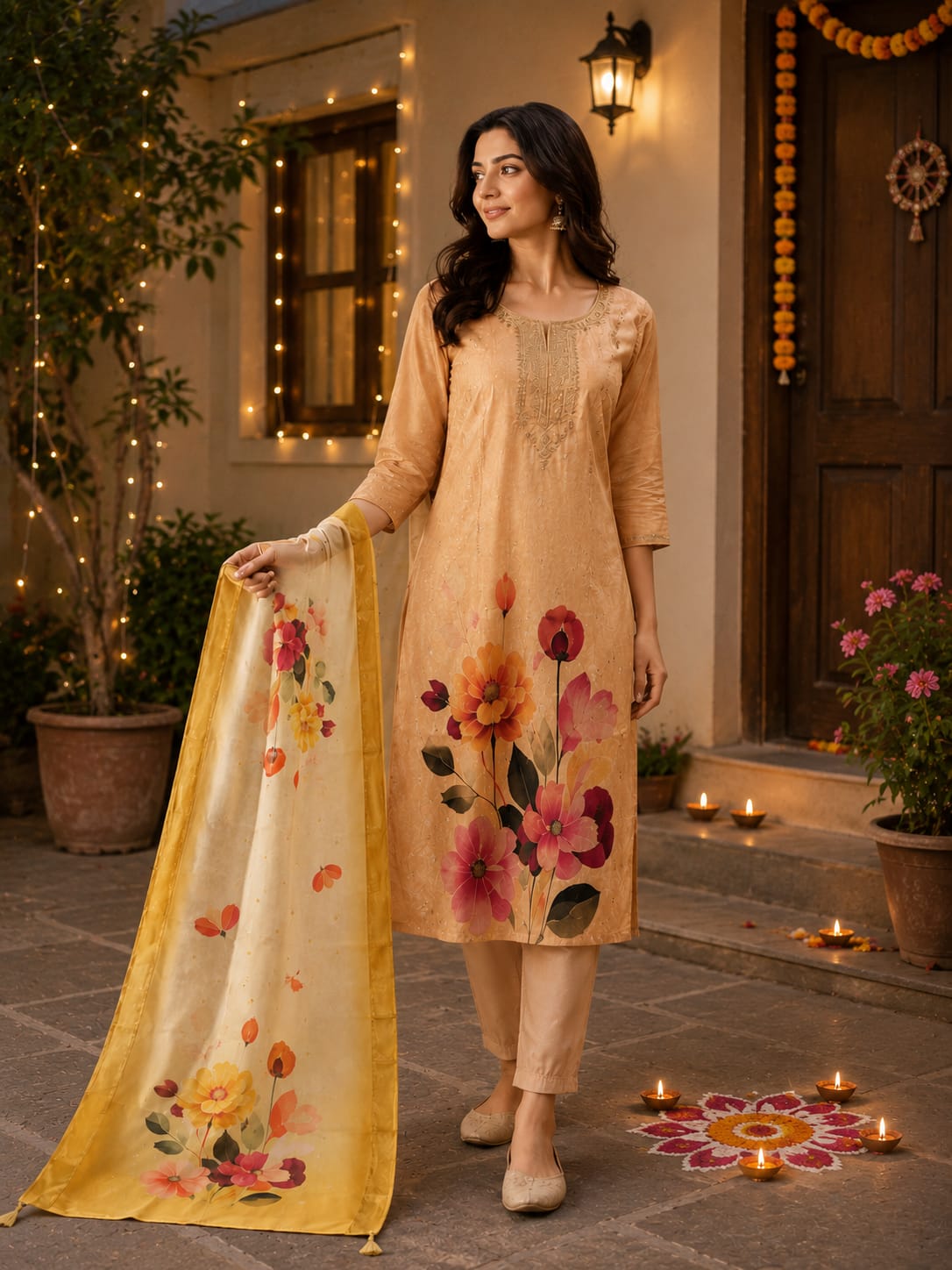 Bloom Floral Kurti Set