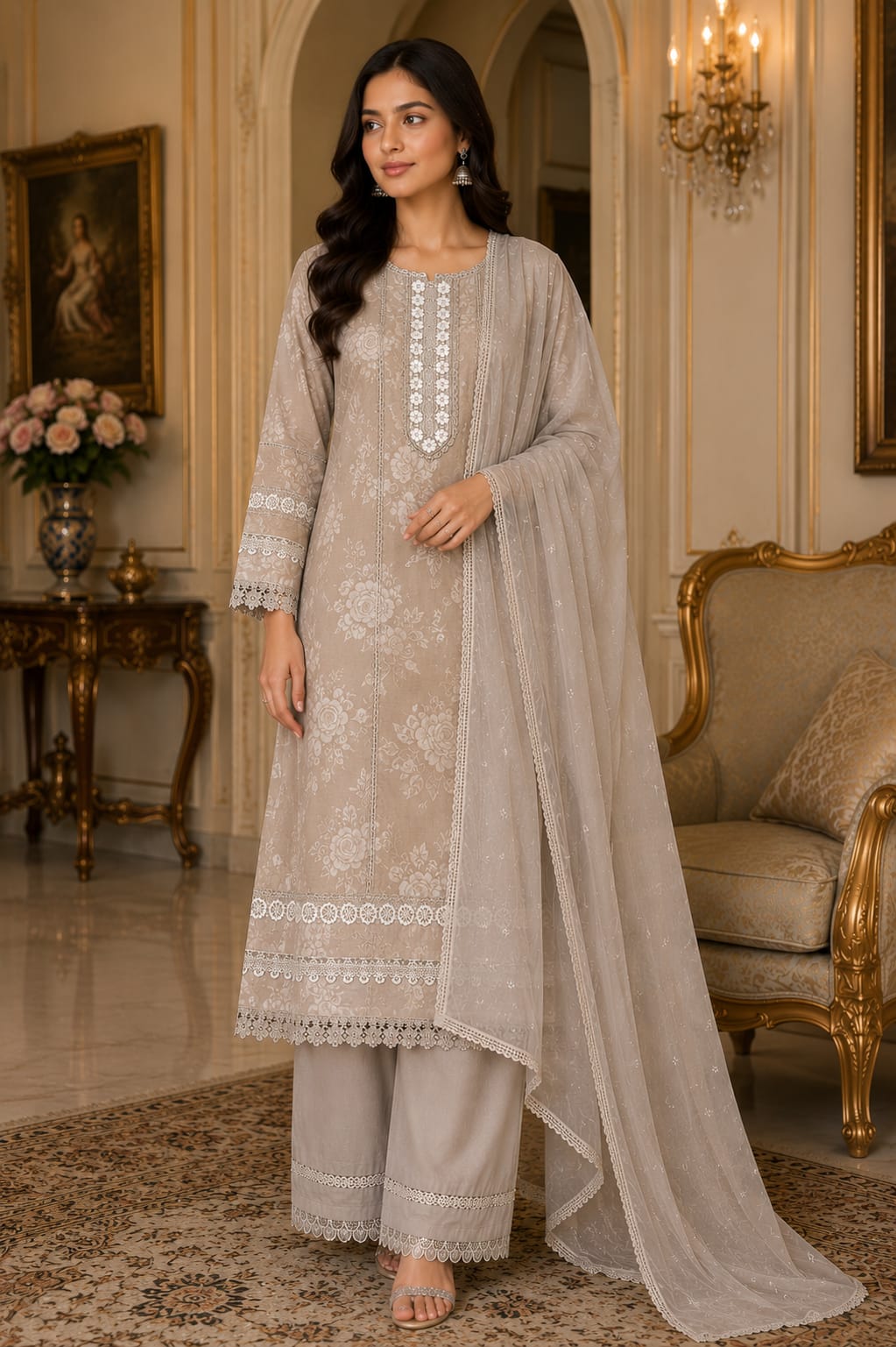 Serenity Jam Cotton Kurti Set 
