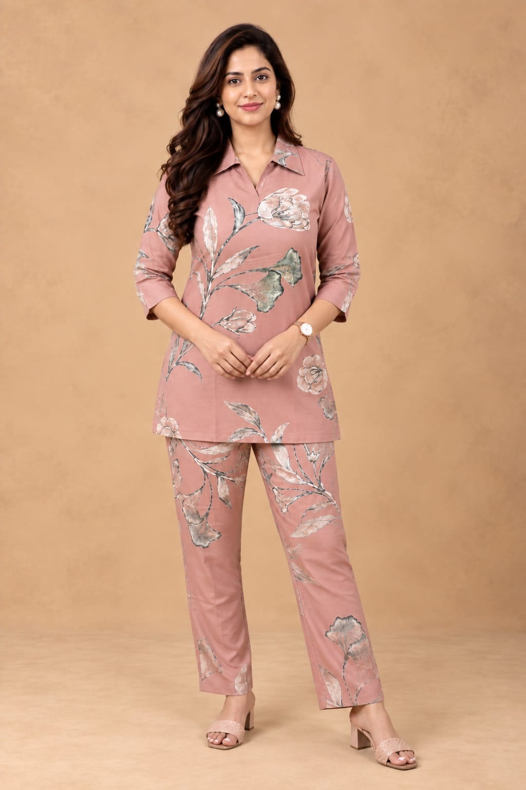 Aarini Dusty-Rose Kurta Set