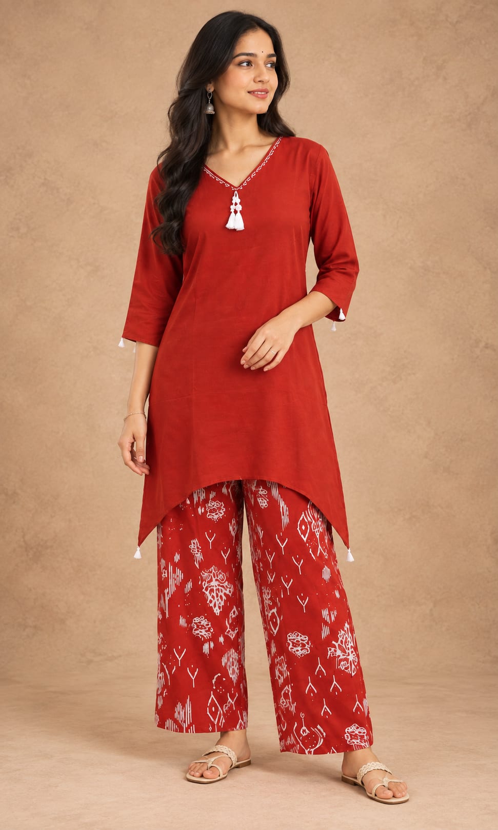 Rust Aura Printed Pant Co-ord Set