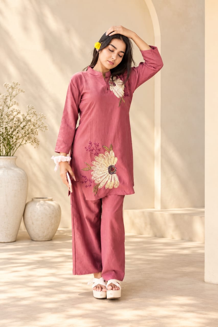 Rosavel Crushed Tissue Co-Ord Set